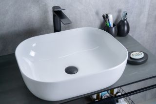 Раковина Gid D1302 51198 накладная белая 50x40x14